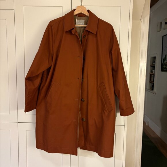 Everlane Cocoa Brown Mac Coat - Size 16 - Picture 8 of 15